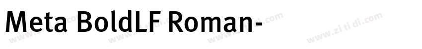 Meta BoldLF Roman字体转换 Meta BoldLF Roman字体转换